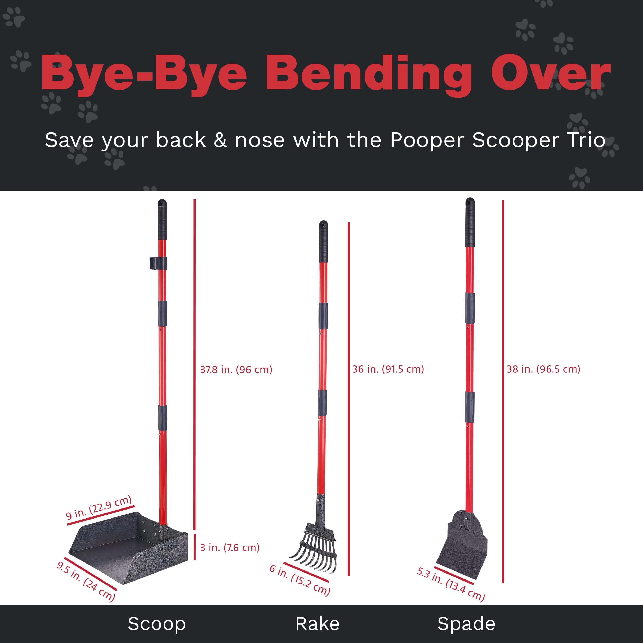 Pawler Pooper Scooper multi-surface-use-grass-dirt shows versatile cleanup