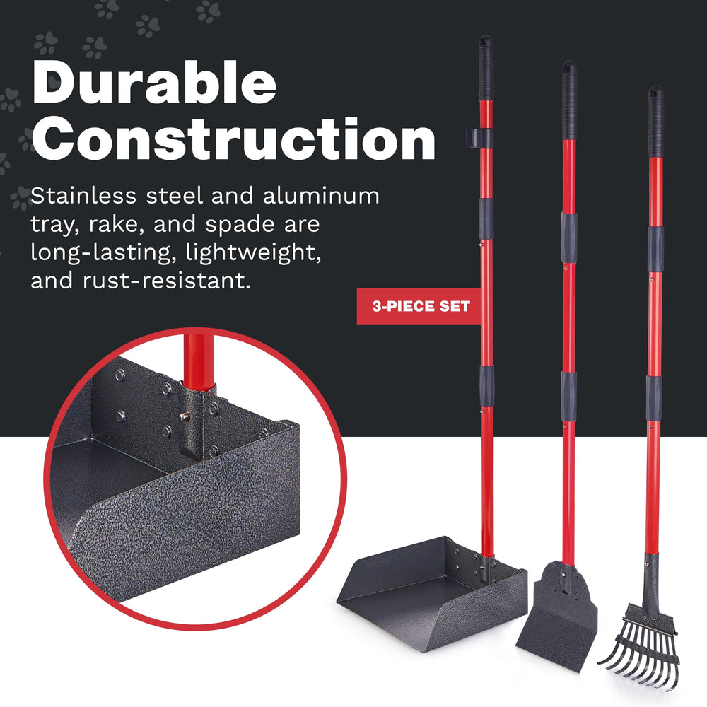 Pawler Pooper Scooper rust-proof-durable-metal highlights long-lasting outdoor use