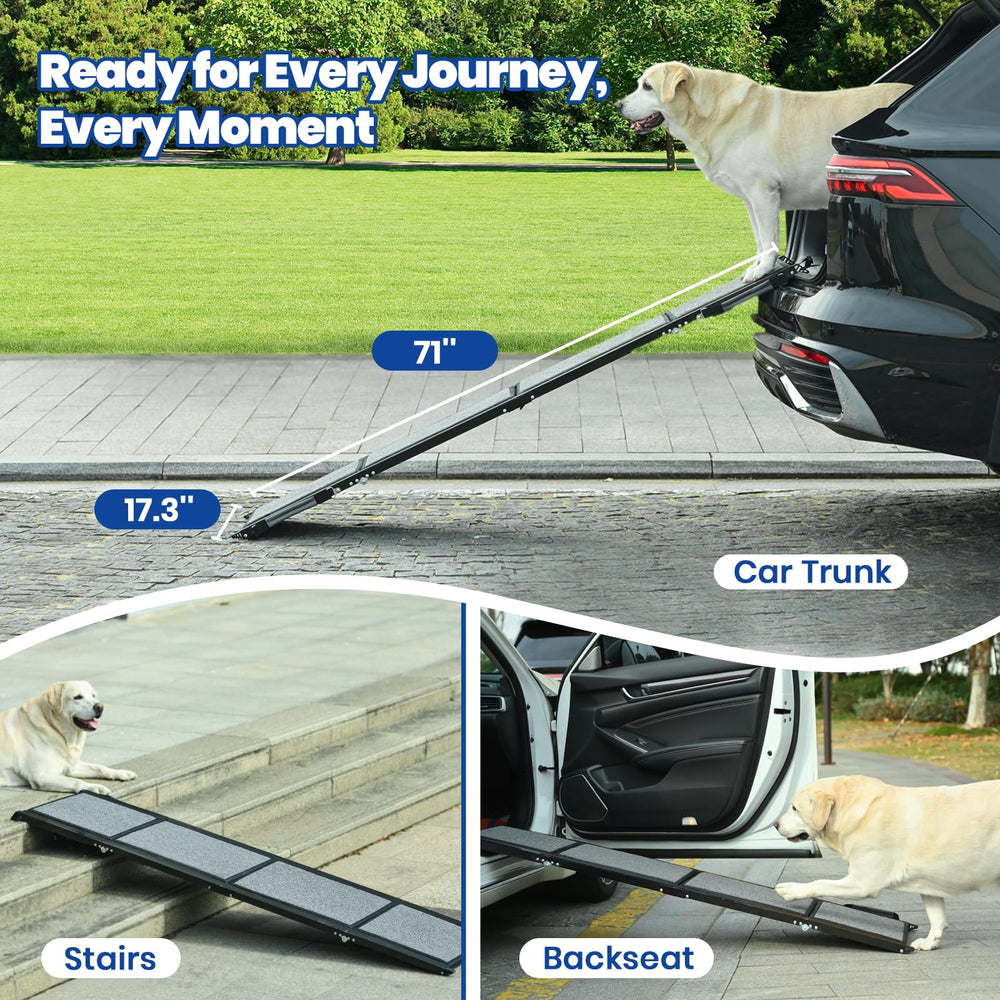 Pawlify dog ramp ready for SUV or truck travel