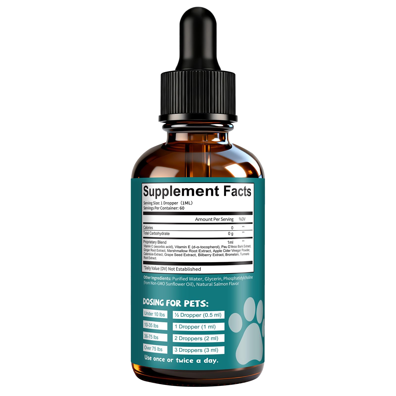 Pawlooza long-term skin care promotes healthier ears and fur.