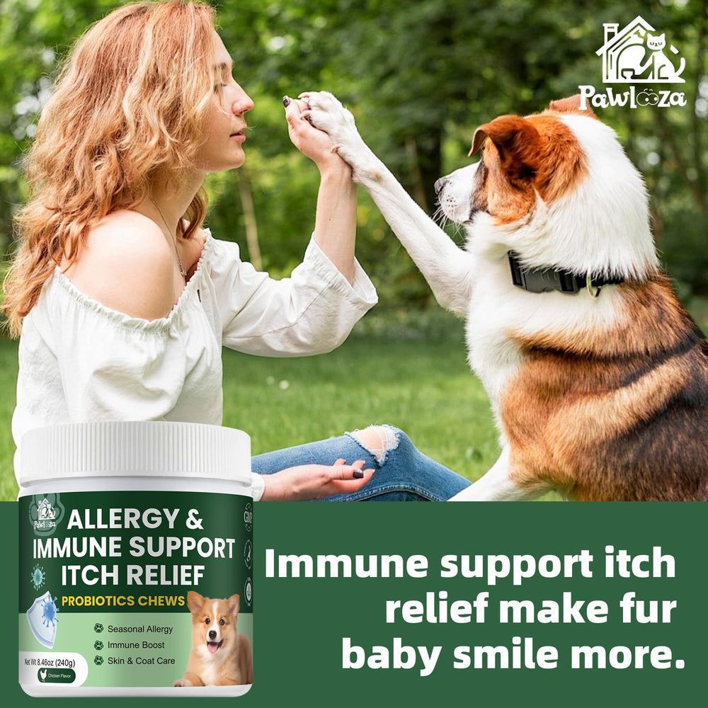 Pawlooza Probiotics for Dogs colostrum boost underscores immune and gut balance.