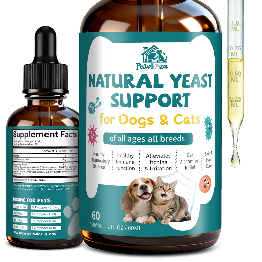 Pawlooza yeast infection drops for ears soothe itching and redness.