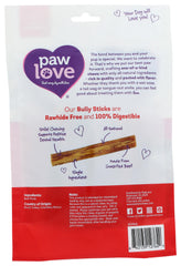 PawLove grass-fed beef bully stick with natural flavor to tempt picky eaters