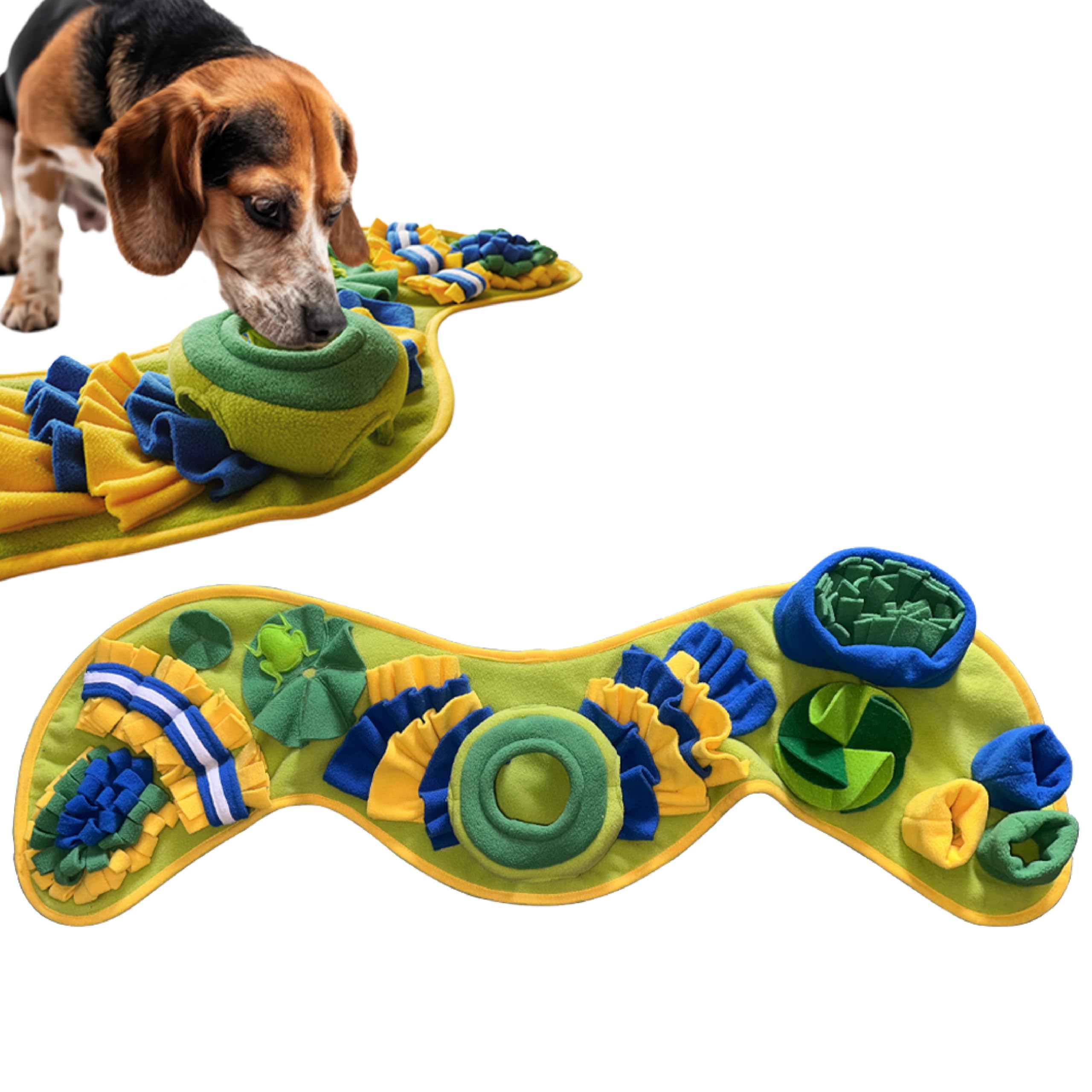 PAWLUDE snuffle mat closeup highlights nose work for mental stimulation