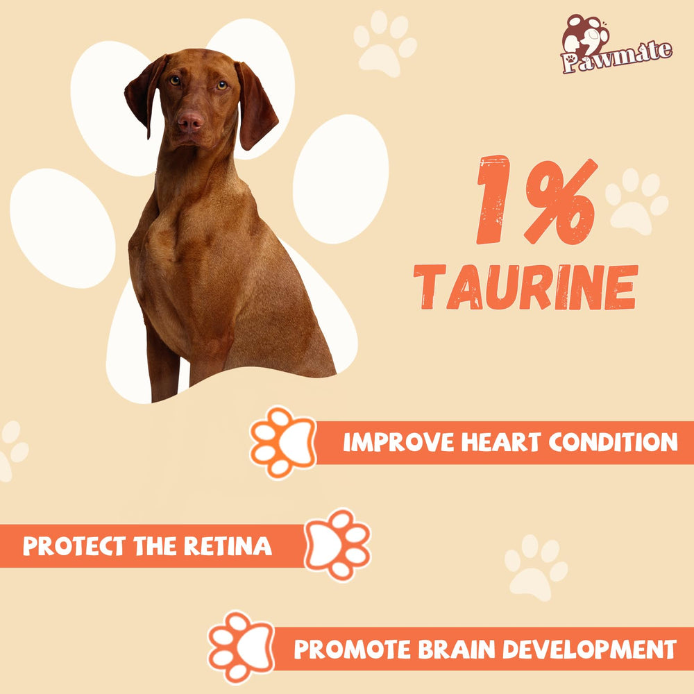 Pawmate digestible balance close-up showcases balanced fruit-meat ratio for digestion.