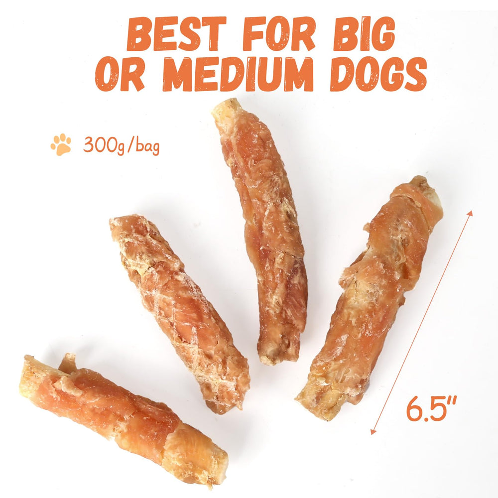 Pawmate dual-protein chews image emphasizes chicken and beef cartilage protein for balanced nutrition.