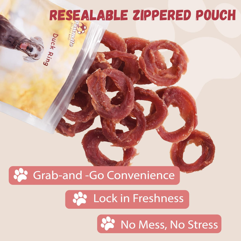 Chewy ring shape appeals to dogs for longer chew