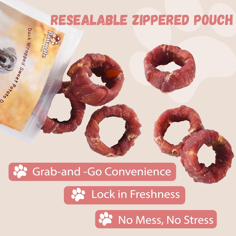 Taurine-enriched Pawmate donuts aimed at supporting potential heart and vision wellness.