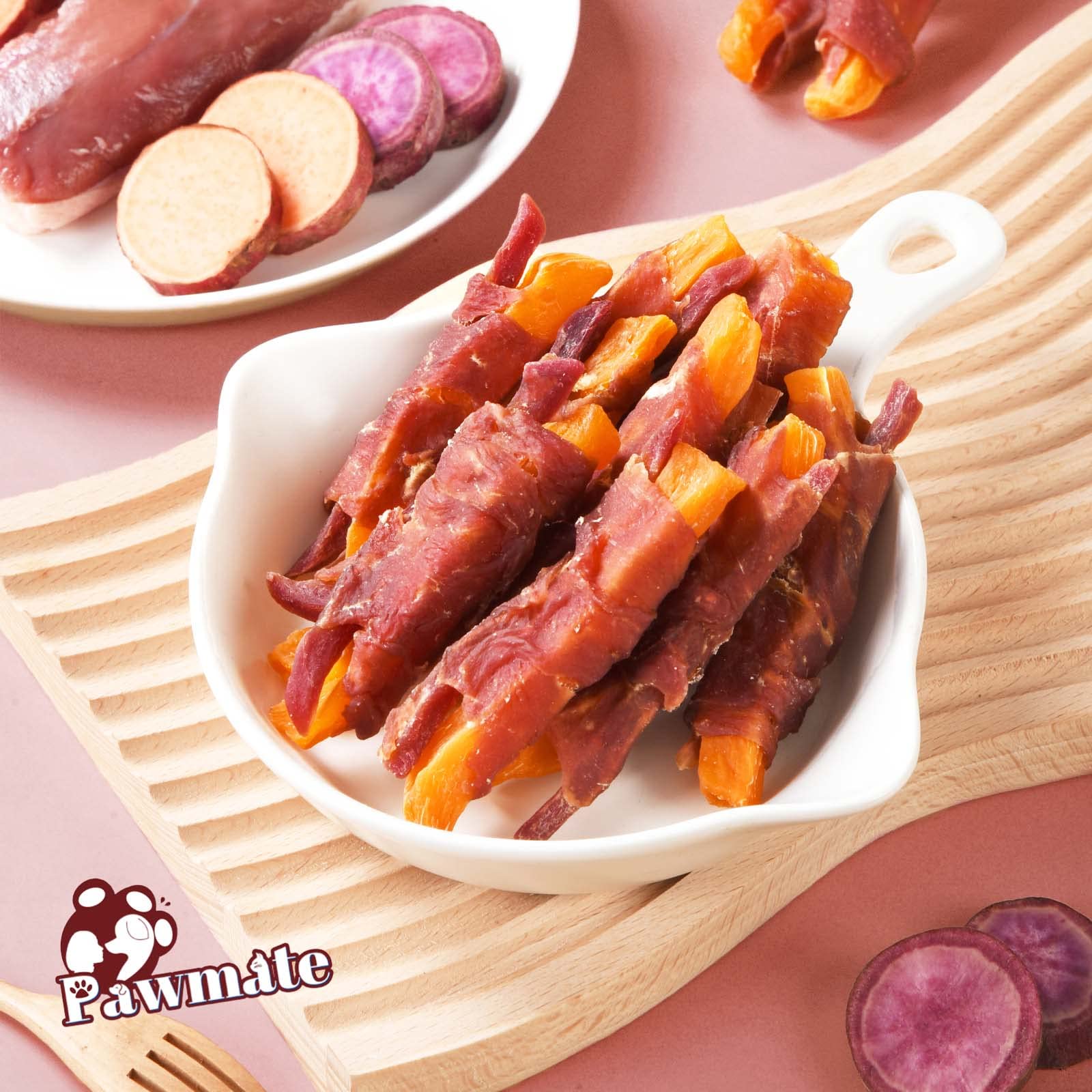 Pawmate hypoallergenic duck-wraps suitable for sensitive dogs.