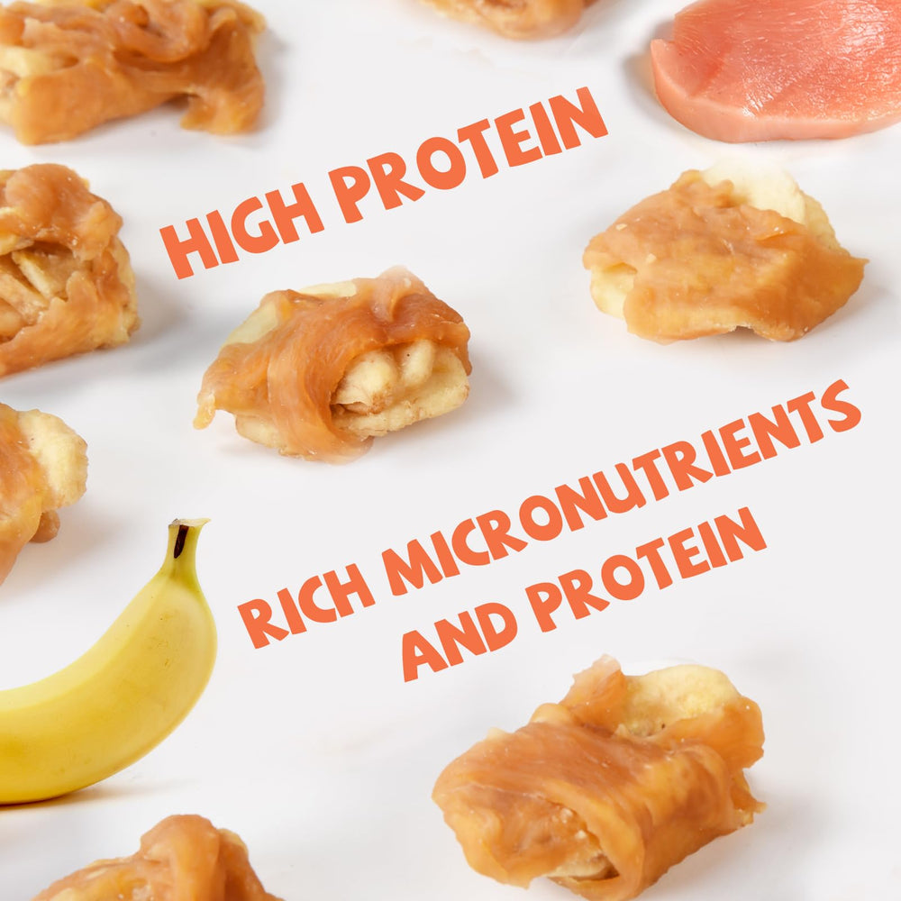 Pawmate rawhide-free dog treats display safe chew alternative for dogs.