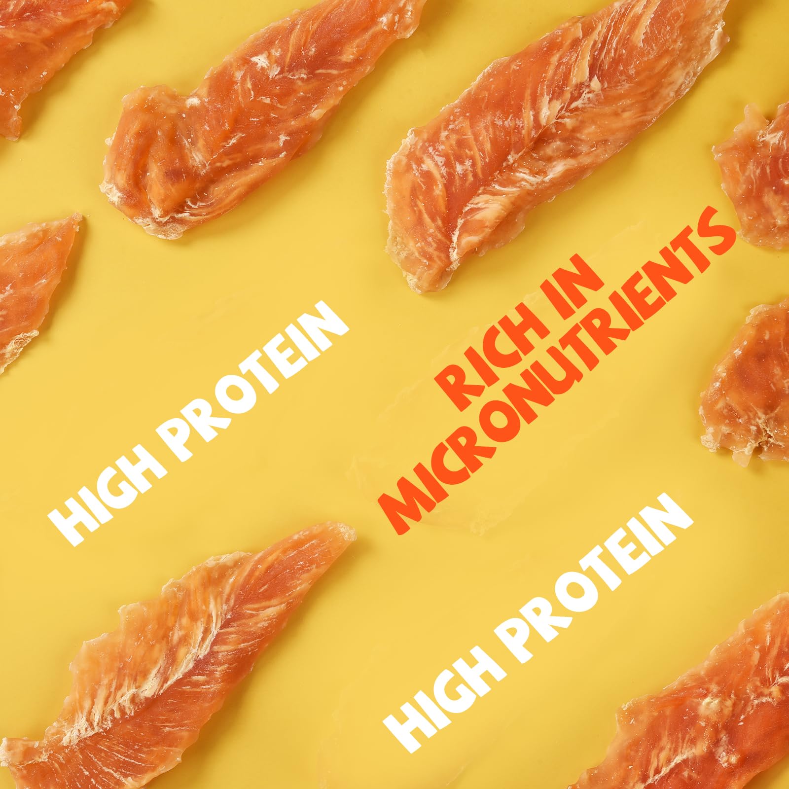 Pawmate rawhide-free chicken jerky displaying safe chew snack