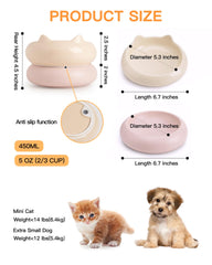 PawMeow elevated cat bowl setup supports comfortable neck alignment during feeding.