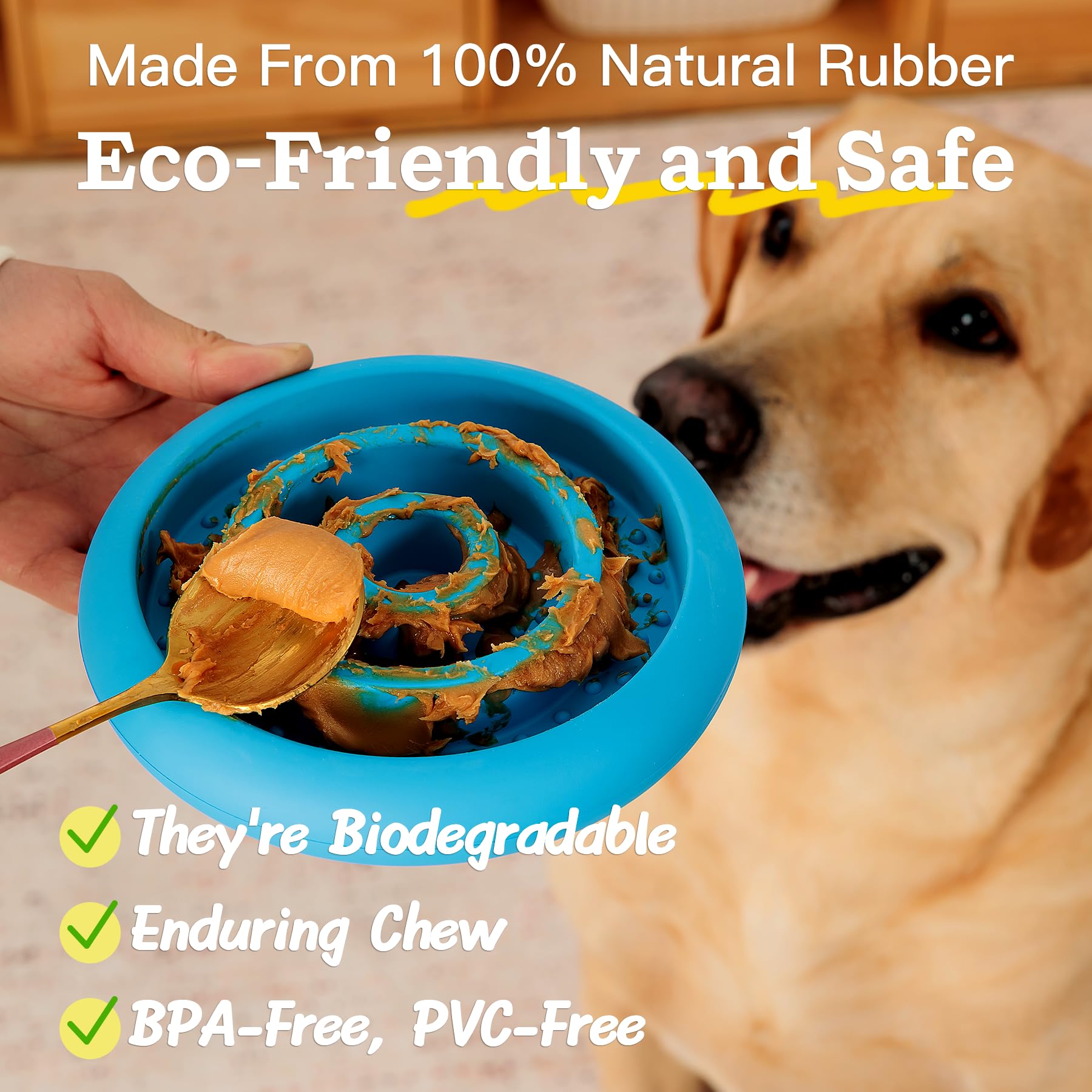 Pawnana slow feeder lick mat dishwasher-safe demonstrates easy cleaning after meals.