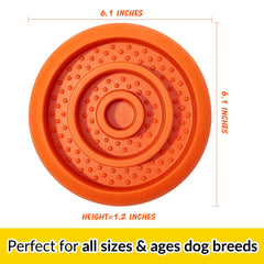 Pawnana slow feeder lick mat durable natural rubber emphasizes toy longevity and chew-safe play.