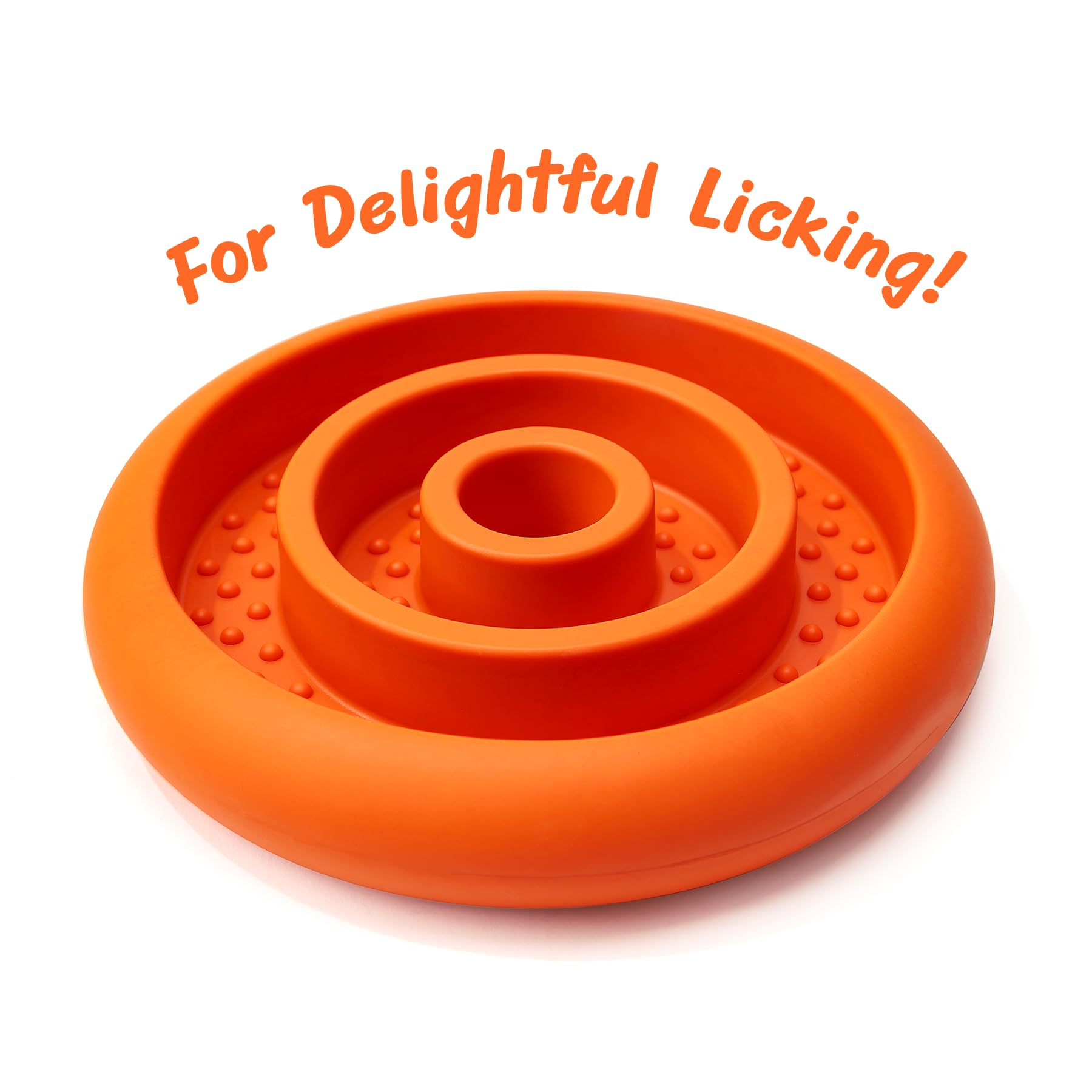 Pawnana slow feeder lick mat food loading view shows simple prep for extended enrichment.