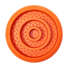 Pawnana slow feeder lick mat loading ring demonstrates easy placement for slower meals.