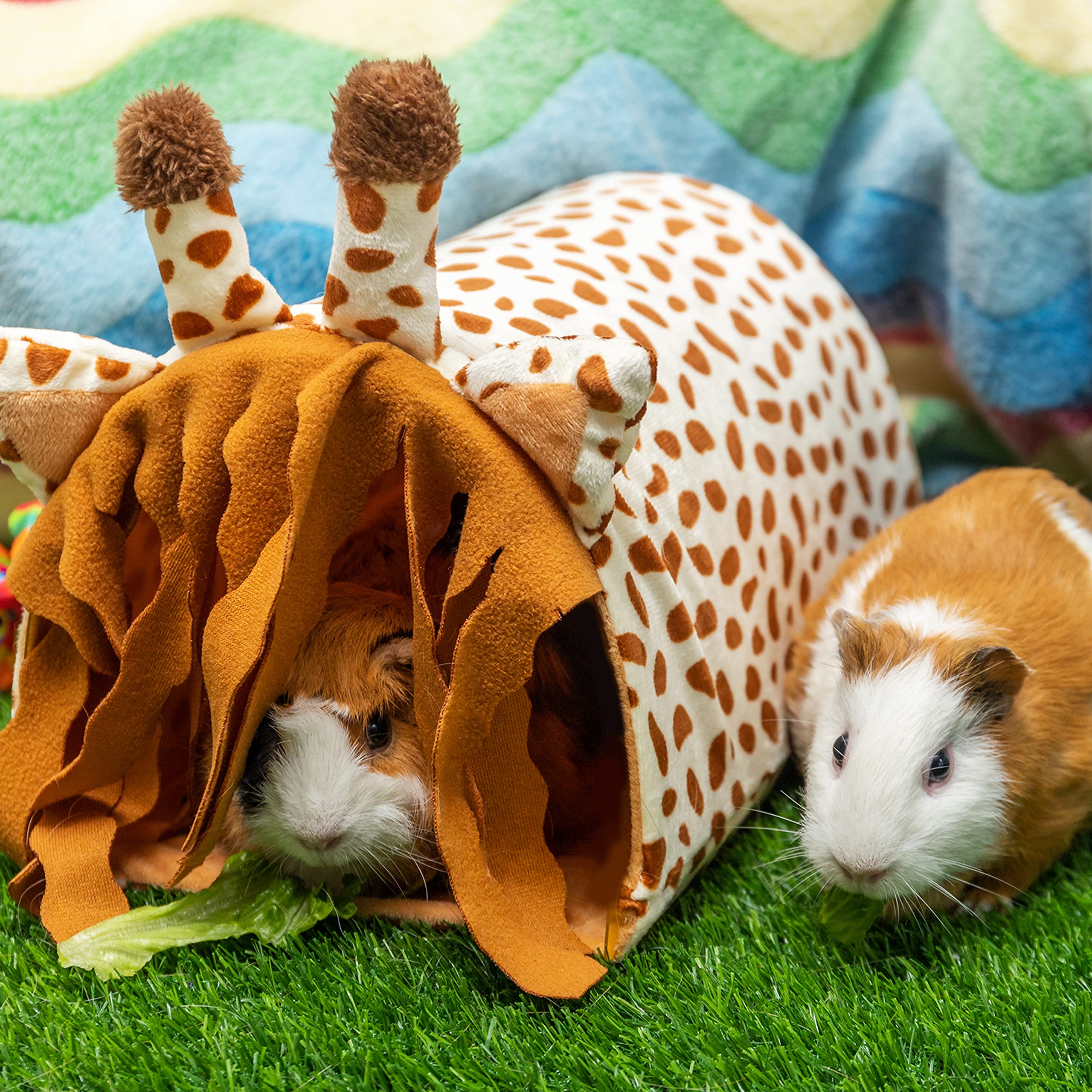 PAWNISAW soft-flannel small animal house provides warm, cozy sleep