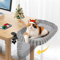 Pawow Cat Desk Bed folded 90-degree design for space saving and easy storage