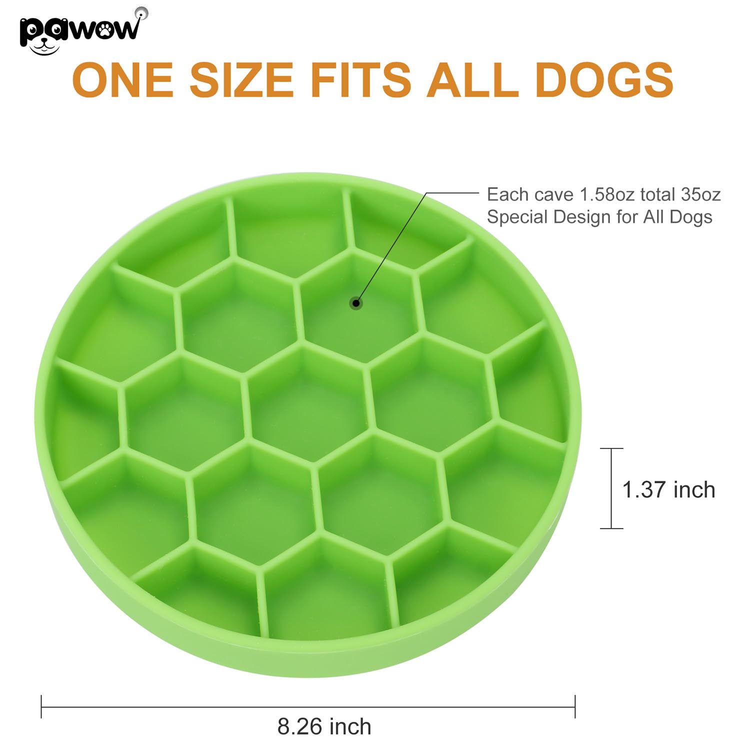 Pawow non-slip base keeps bowls steady during meals for calm feeding.