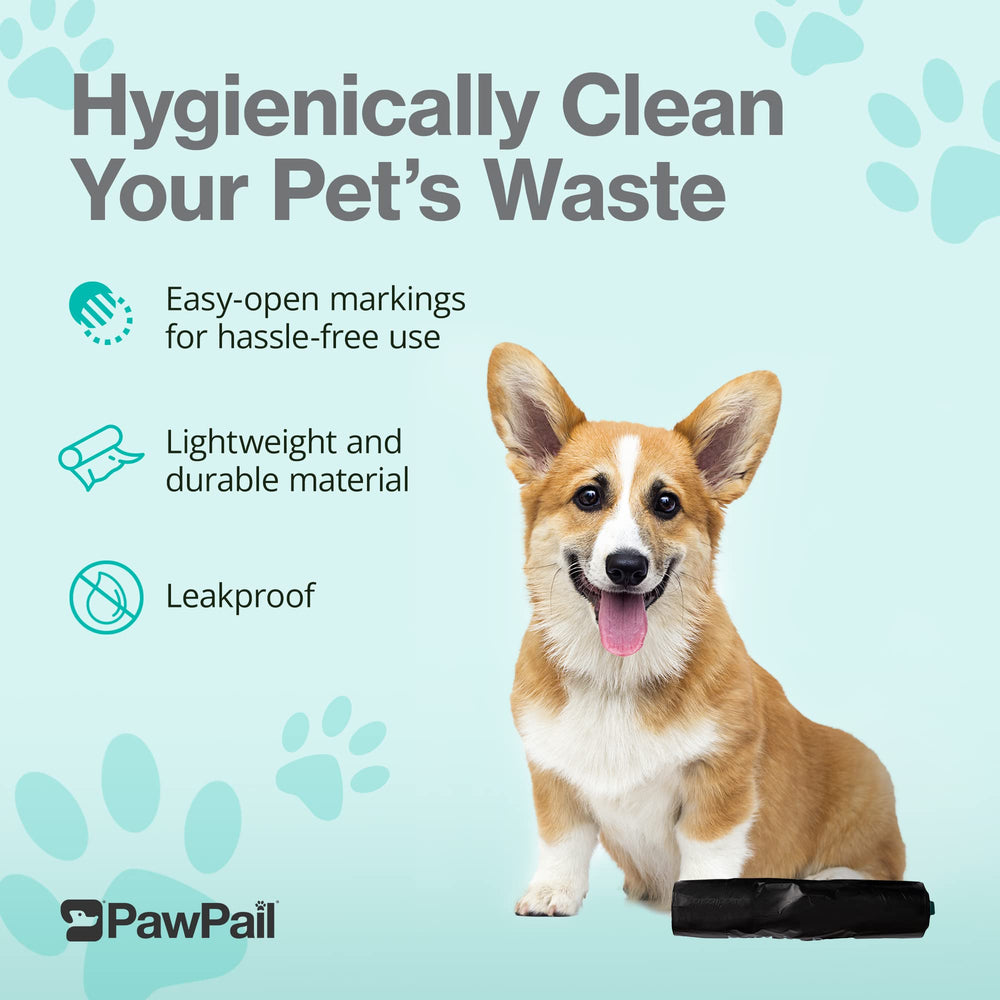 PawPail floral-scented bags provide gentle odor masking after waste disposal.