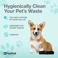 PawPail floral-scented bags provide gentle odor masking after waste disposal.