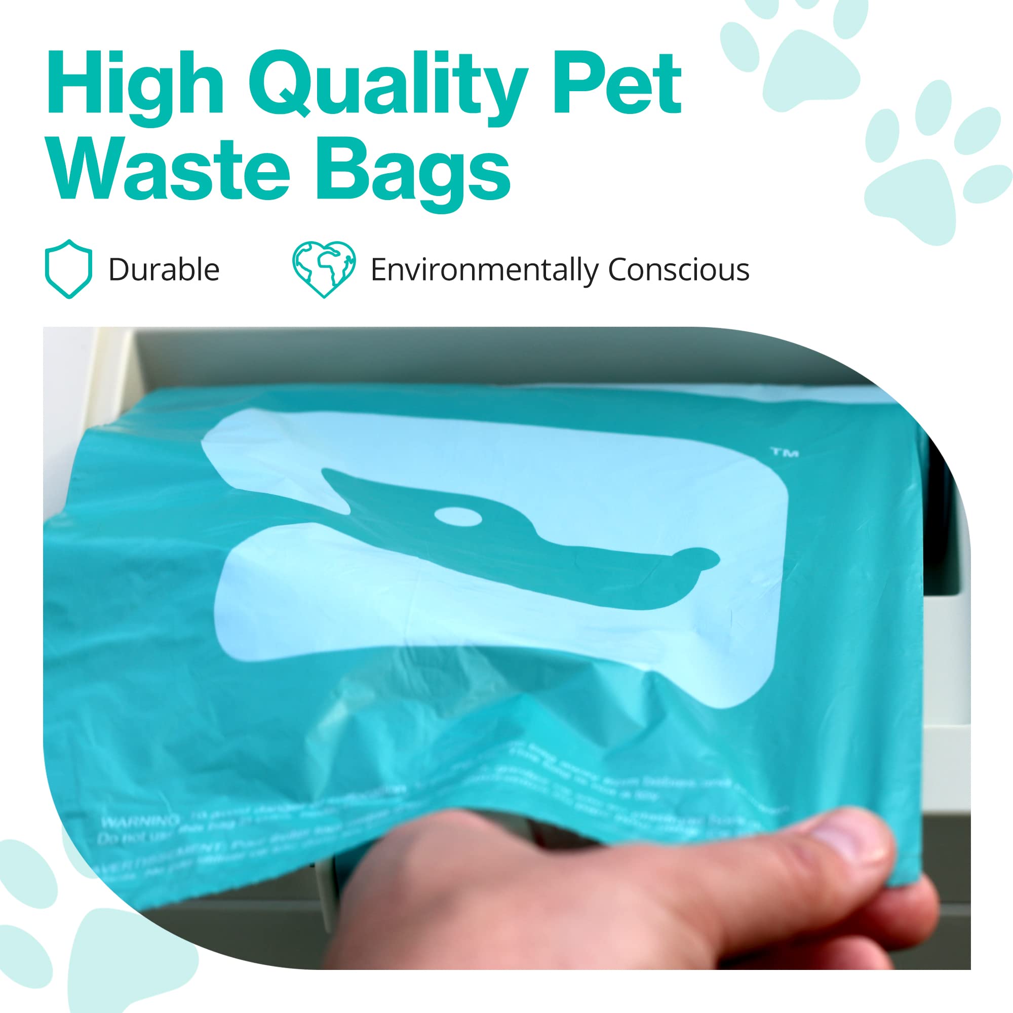 PawPail XL dog bags show extra thick durability for leak resistance.