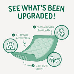 PAWPANG diaper liner adhesive strips secure fit to prevent leaks