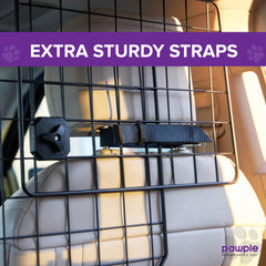 Pawple Dog Car Barrier heavy-duty steel wire construction for lasting durability.
