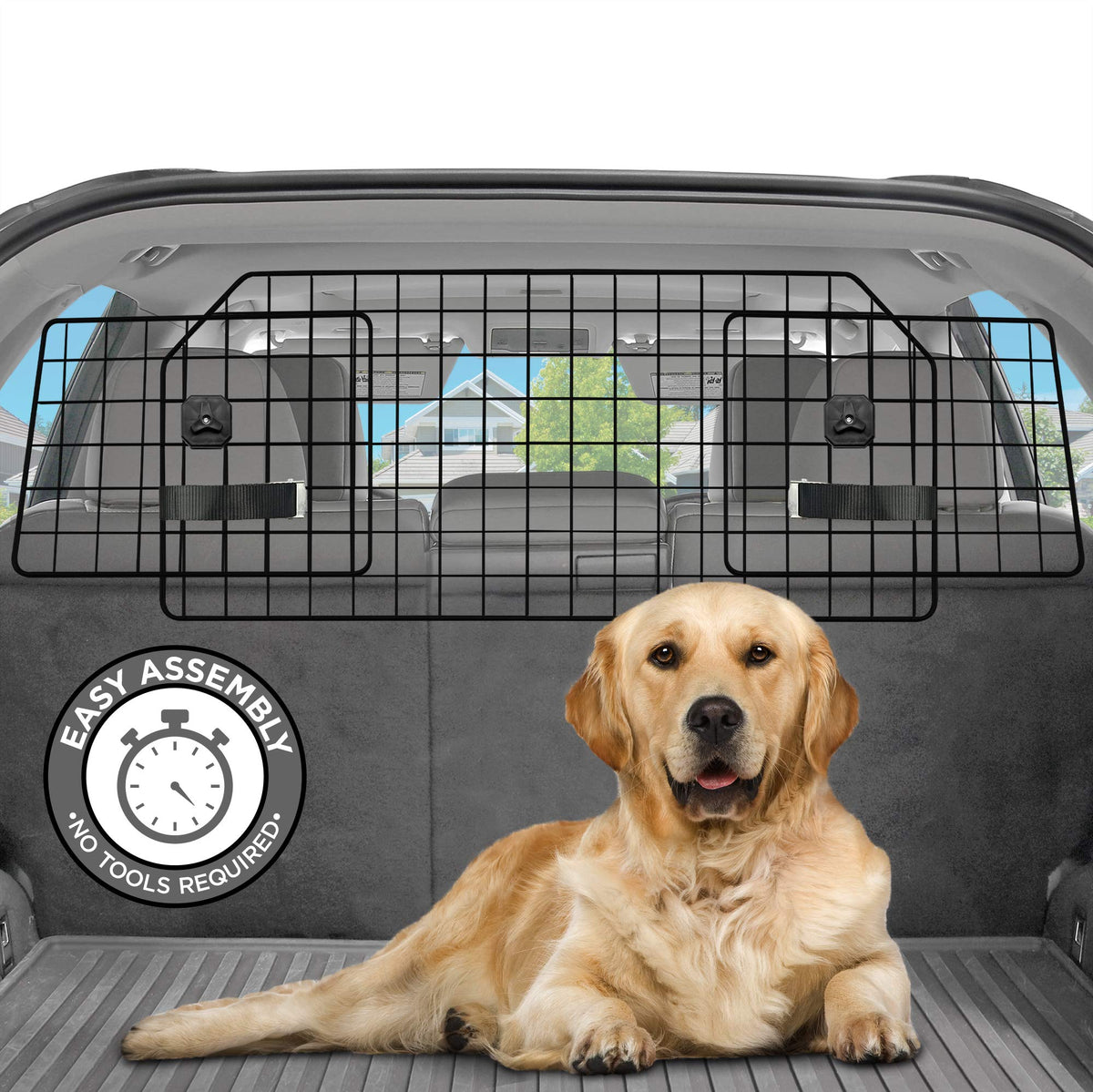Pawple Dog Car Barrier universal-fit with secure cargo separation for safer trips.