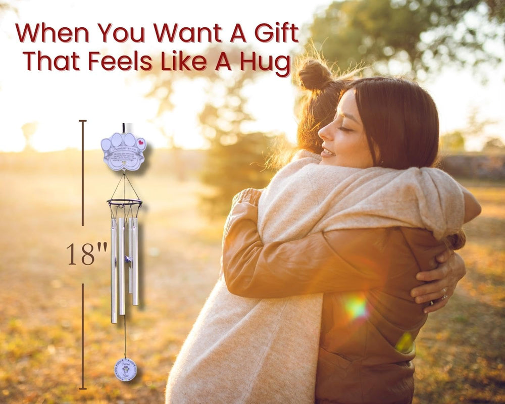 Pawprints Left By You wind chime comes in a gift-ready box.