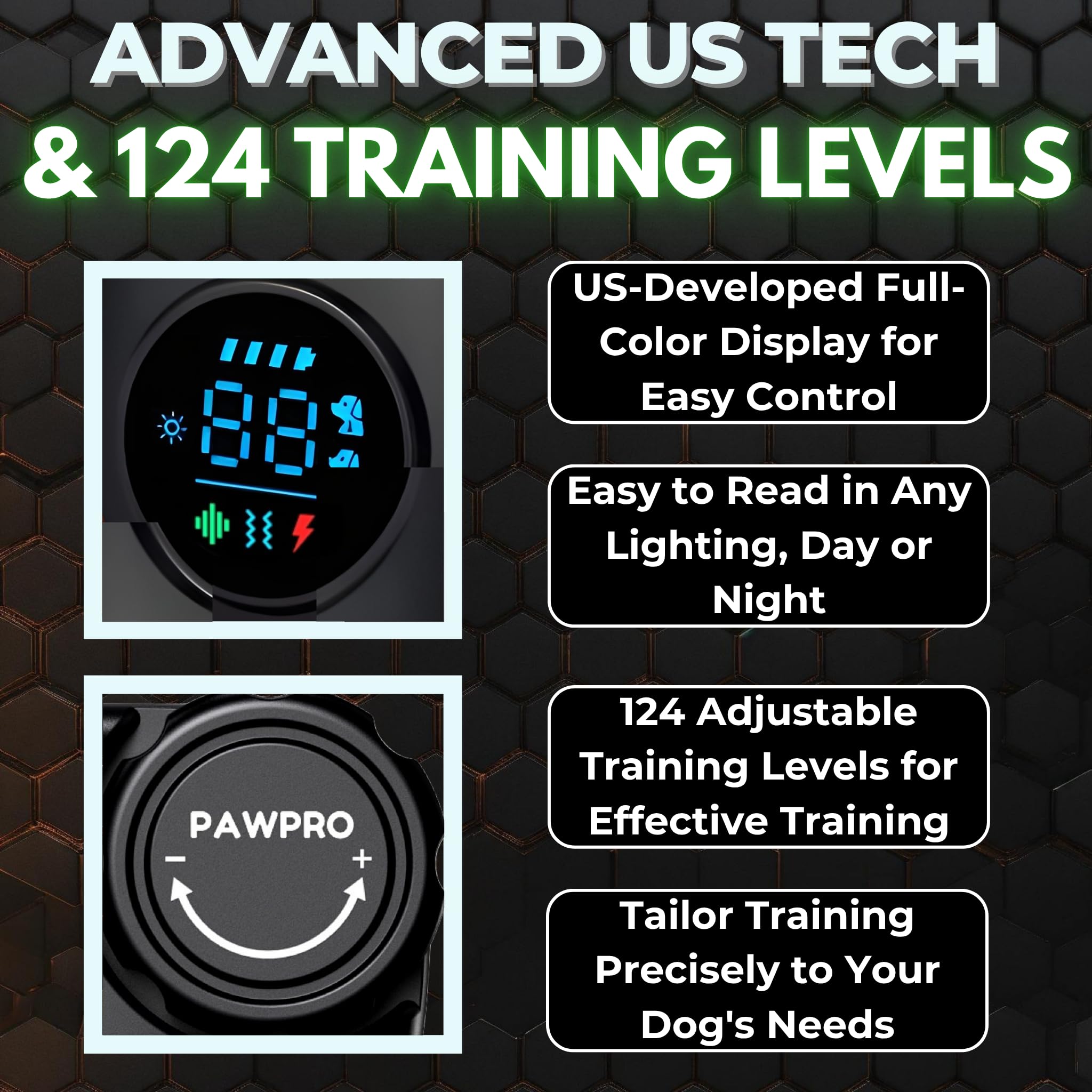 PAWPRO dual channel remote trains two dogs simultaneously for consistency.