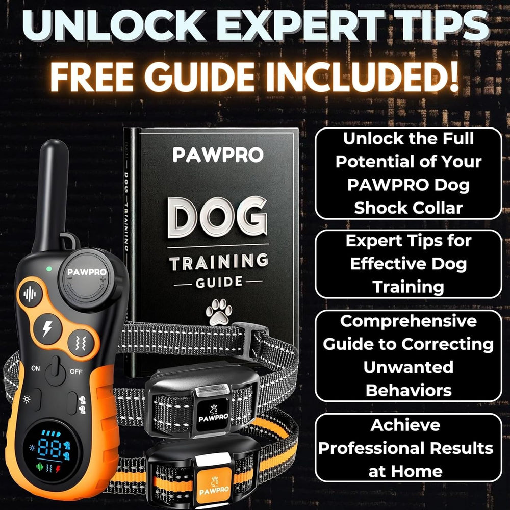 PAWPRO IPX7 waterproof collar suitable for rain and mud