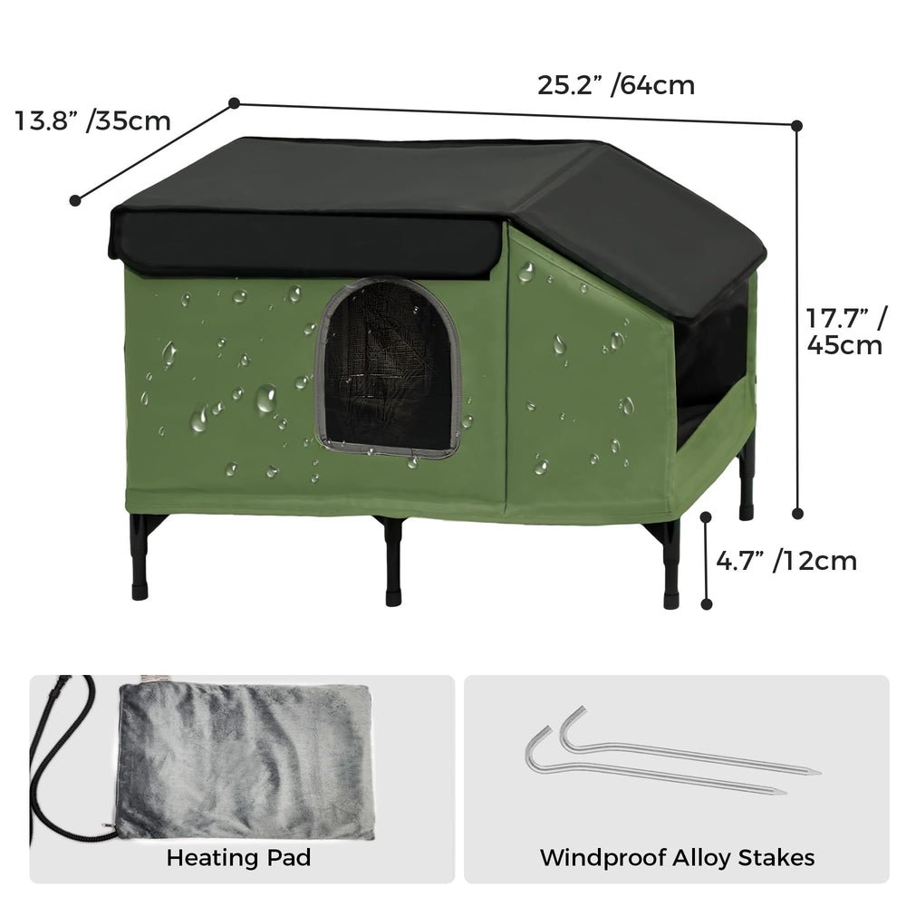 PAWPROVED raised feet keep the interior dry by elevating the shelter.