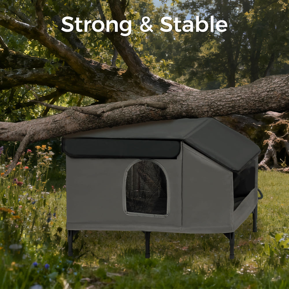 PAWPROVED dining side area provides a clean feeding station outdoors.