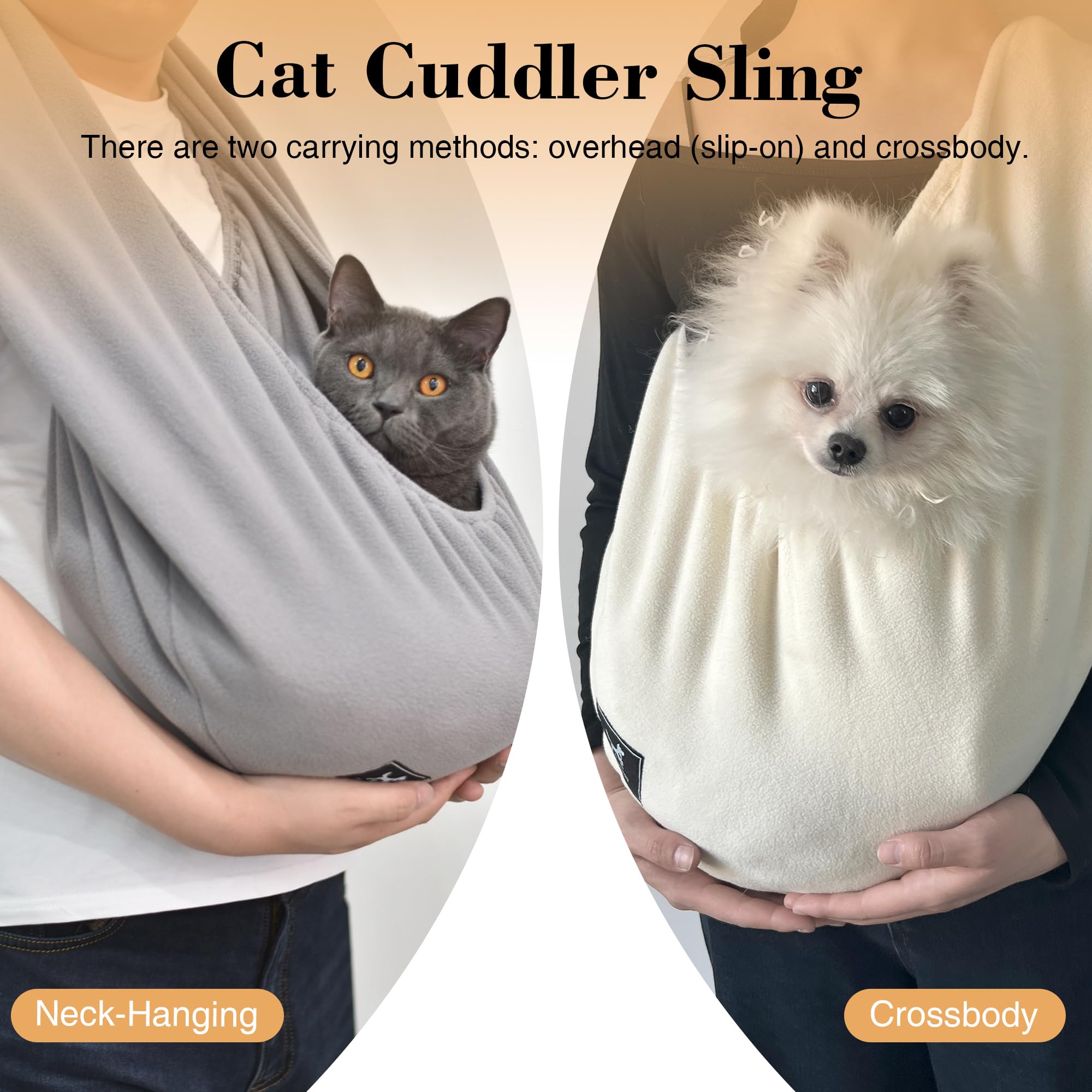 PAWPUBBY Cat Sling Bonding Time enables easy, regular cuddle routines.