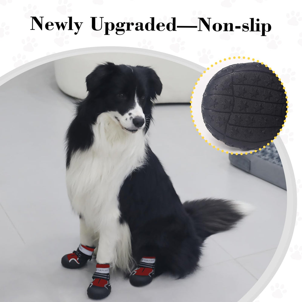 PAWPUBBY dog shoes easy-on-off strap for quick fittings before walks.