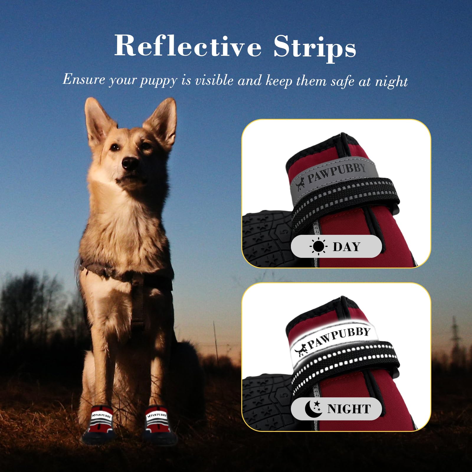 PAWPUBBY dog shoes are lightweight and breathable for comfortable wear all day.