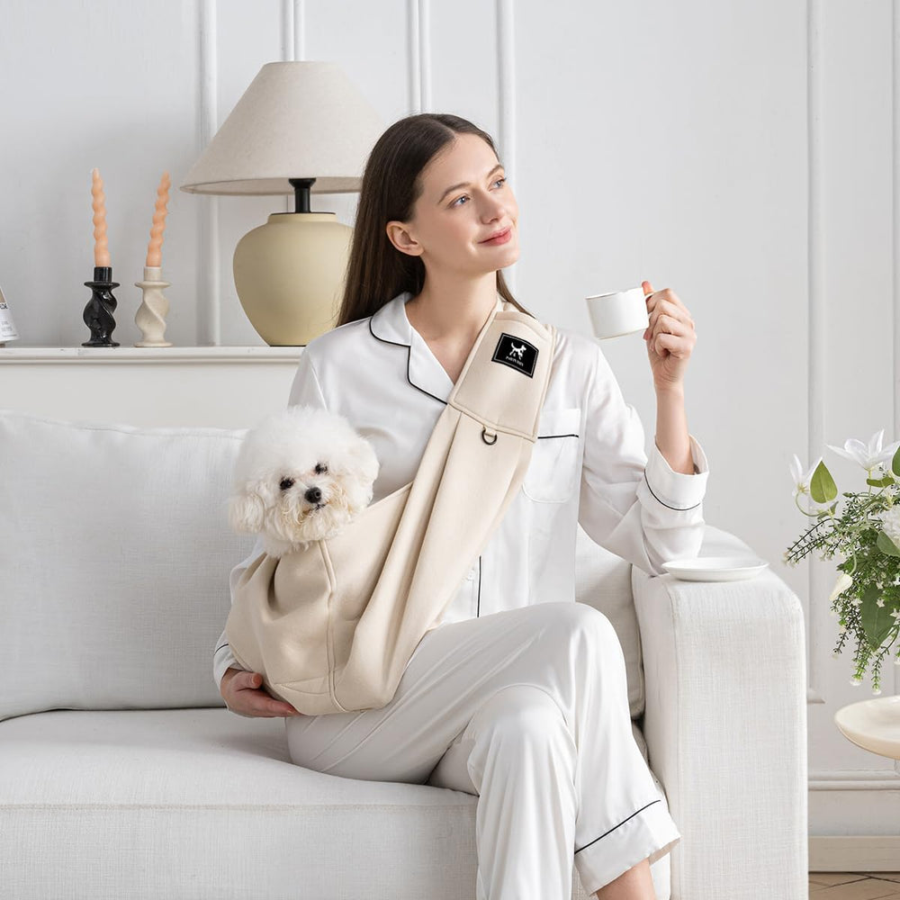 PAWPUBBY pet sling in outdoor use for hands-free travel
