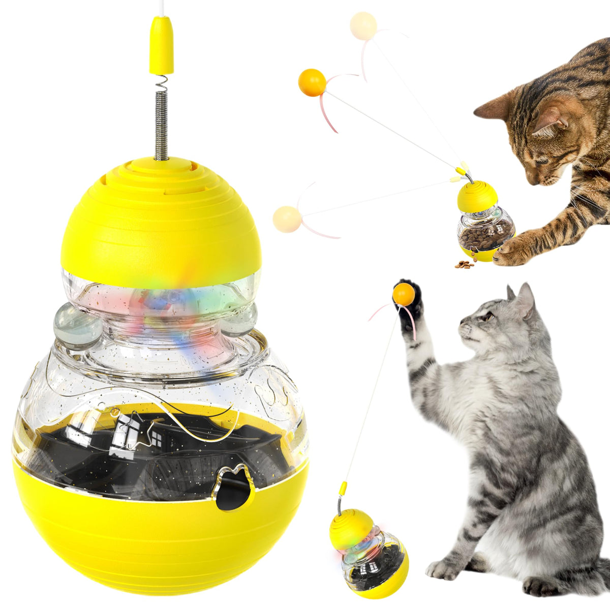 PAWpular Pets interactive cat toy tumbler base boosts active play and mental engagement.