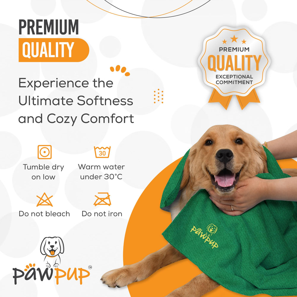 PAWPUP towel used as crate liner to keep pets cozy between baths.