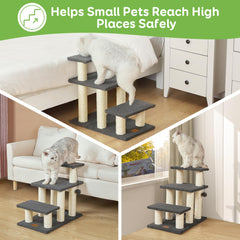 Pawque dog stairs grey non-slip-base close up emphasizes stability and grip.
