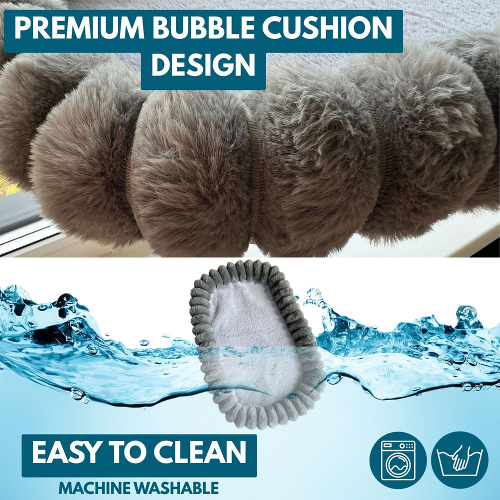 PAWRUSH Cat Window Perch features a robust rustproof metal frame for durability