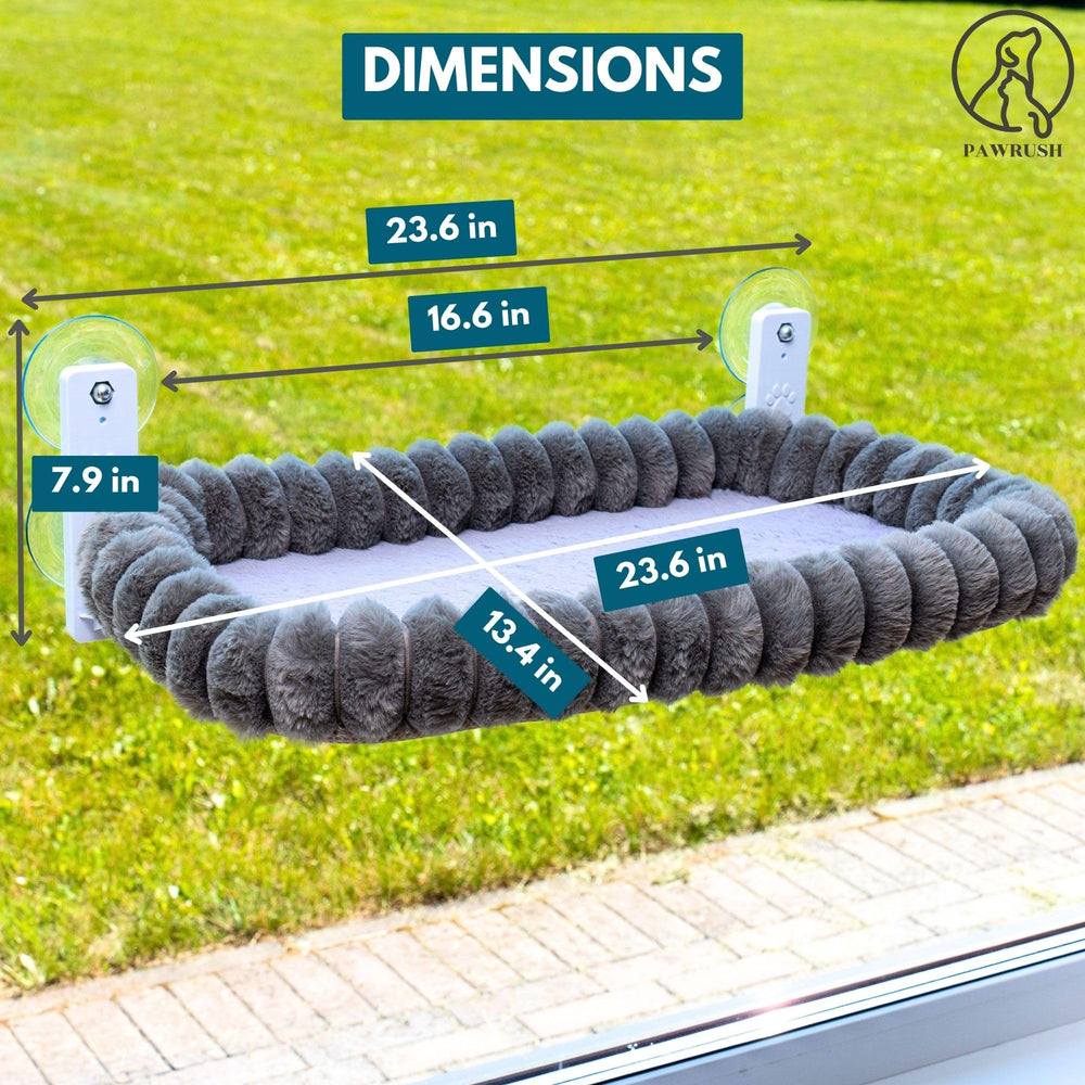 PAWRUSH Cat Window Perch cushion is scratch and bite resistant for daily use