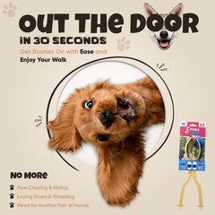 PAWS JAWZ compatibility with dog boots keeps paws protected on rainy days.