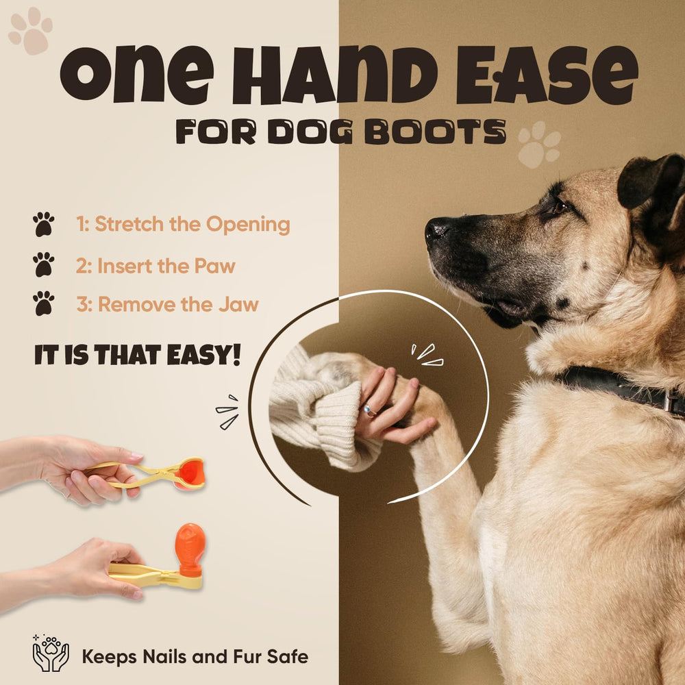 PAWS JAWZ nail and fur-friendly design prevents snags during booting.