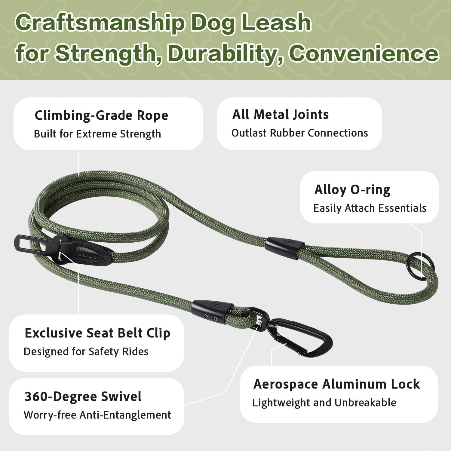 PAWS PASSION leash ergonomic grip ensures comfortable holding on long walks