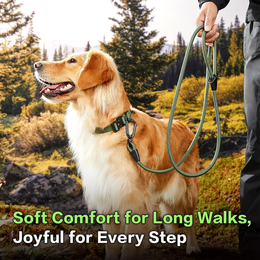 PAWS PASSION heavy-duty rope leash withstands daily adventures in nature