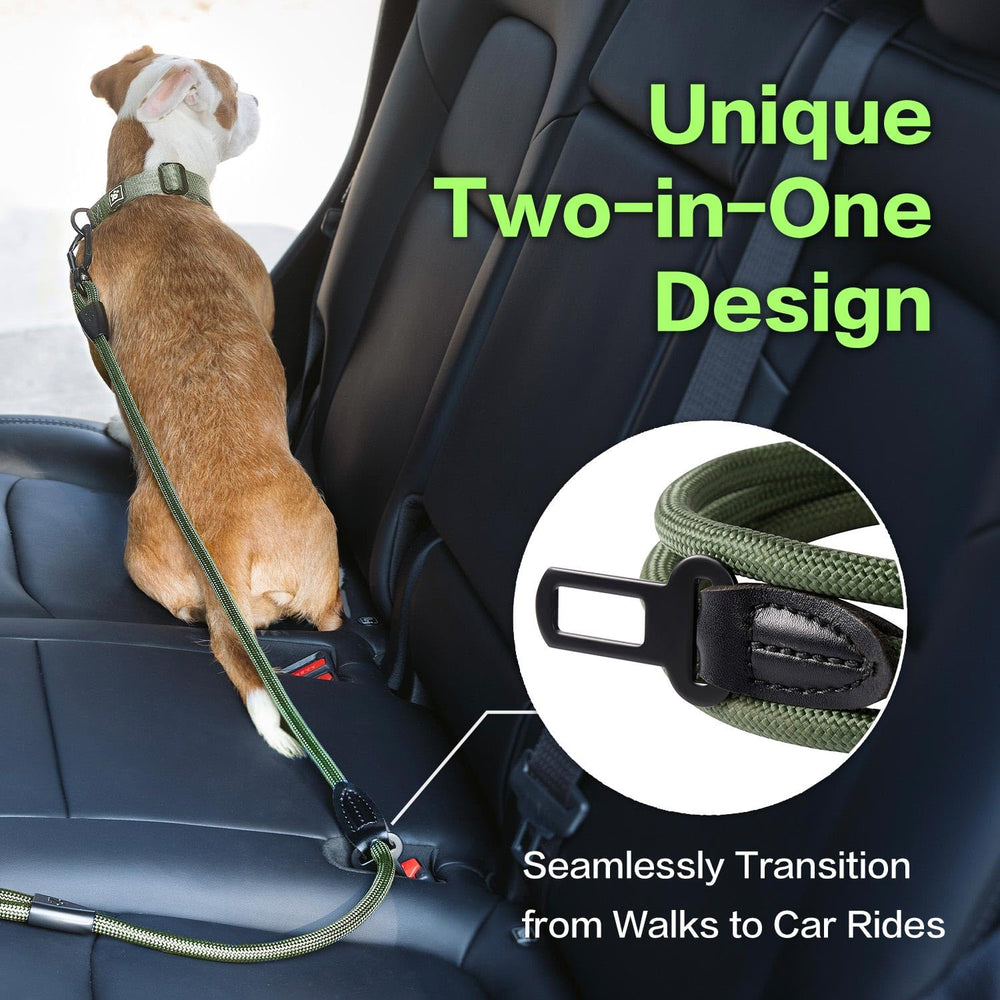 PAWS PASSION rope leash alloy O-ring adds convenient attachment points for bags or keys