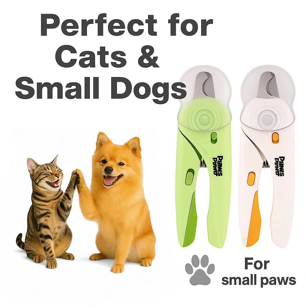 Paws Power safety lock keeps blades closed when not in use.