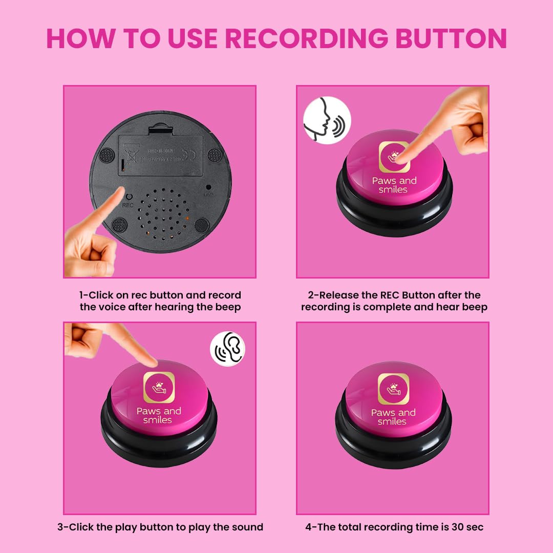 Paws & Smiles orange button supports daily routines like mealtimes